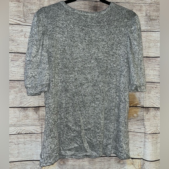 🤎3/$10 A Love Story Heather Gray Blouse Size XL - Picture 6 of 7